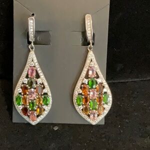 JTV Multi-colored Tourmaline earrings